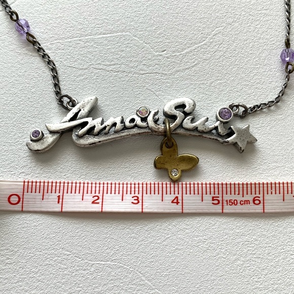 Anna Sui antique style necklace with crystals - Picture 3 of 3